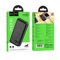 Внешний аккумулятор 20000mAh HOCO J123A Element, USB x2, пластик, черный