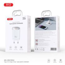 СЗУ -XO- CE21 30W (1xUSB, 1xType-C, 3А, белый)