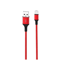 Кабель USB -XO- NB143 (MicroUSB, 2м, плетеный, красный)
