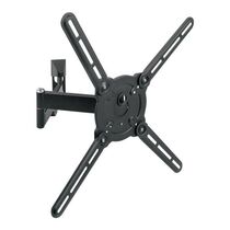 Крепление для ТВ наклонно-поворотное 22"-65" Kromax ATLANTIS-15-S нагрузка max 40 кг, наклон +5°/ -15°, поворот 180°, от стены 55-425 мм, тёмно-серый