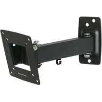 Крепление для ТВ поворотно-выдвижной и наклонный 10"-28" Kromax OPTIMA-103 нагрузка max 25 кг, наклон -12/ +15°, поворот ±90°, от стены 220 мм, чёрный