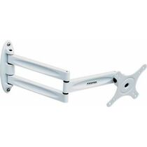 Крепление для ТВ наклонно-поворотное 10"-32" Kromax  нагрузка max 15 кг, наклон ±20°, поворот 180°, от стены 70-450 мм , белый (TECHNO-11 W (1004385))