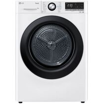 Сушильная машина LG DC90V3V6W белый (загрузка - 9 кг, конденсационная, программ - 14, размер - 60x85x66 см)