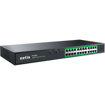 Неуправляемый POE-коммутатор 26 портов Netis P124GC ( 24x1Гбит/ с, 2xSFP, 24xPOE, PoE‑бюджет 360 Вт) корпус - металл