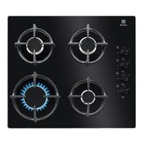 Газовая варочная панель Electrolux KGG6407K черный (конфорок - 4 шт, панель - закаленное стекло, 59х51 см)