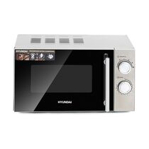 Микроволновая печь соло Hyundai HYM-M2040 серебристый (700 Вт, объем - 20 л, управление: механическое)