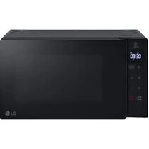 Микроволновая печь с грилем LG MH6032GAS черный (1050 Вт, объем - 20 л, управление: сенсарное)