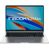 Ноутбук Infinix 16,0"/ Intel i3-1215U (1.2GHz до 4.4GHz)/ 8Гб/ SSD 512Гб/ Intel UHD Graphics (1920x1200) IPS/ No ODD/ DOS/ Серебристый Y3 Max YL613 (71008301