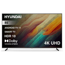 Телевизор 85" Hyundai H-LED85BU7007 Smart TV (Андроид 11), 4K Ultra HD, 60 Гц, HDMI х2, USB х2, чёрный