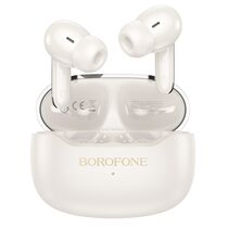 TWS наушники Borofone FQ1 Plus Shine, внутриканальные, шумоподавление, микрофон, аналог AirPods Pro, белый (6941991113314)