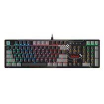 Клавиатура A4Tech Bloody B808N (RAVEN) Blue Switch, проводная, игровая, USB, с подсветкой, черный/ серый, кабель 1,8 м (B808N (RAVEN))