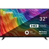 Телевизор 32" Digma DM-LED32SBB32 Smart TV, HD, 60 Гц, HDMI х3, USB х2, чёрный