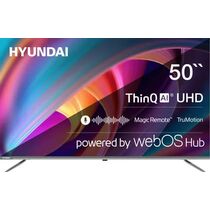 Телевизор 50" Hyundai H-LED50BU7100 Smart TV, 4K Ultra HD, 60 Гц, Magic Remote, HDMI х3, USB х2, серый