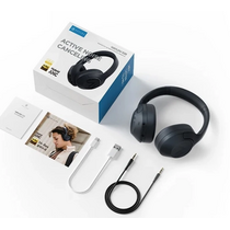 Беспроводные наушники Xiaomi Haylou S30 ANC, Bluetooth, jack 3.5 mm, Type-C, микрофон, полноразмерные, темно-синий (Haylou S30 ANC)