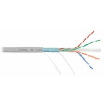 Кабель Cu FTP, Внутренний, 4x2x0.55, бухта 305м., Cat6, Nikomax нг(А)-HF (NMC 4240C-WT)