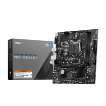 Материнская плата MSI PRO H510M-B II  LGA1200 [H470, 2*DDR4, 1*PCIEx16, 1*PCIEx1, 4*Sata3, 1*M.2,4*USB 2.0, 2 порта*USB3, D-Sub, HDMI,PS/ 2, microATX]
