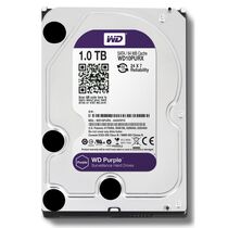 Жесткий диск HDD 3.5" SATA: 1000 Гб WD Purple [5400 rpm, 64 Мб, Sata 3 (6 Gbit/ s), Восстановленный на заводе] WD10PURZ-FR