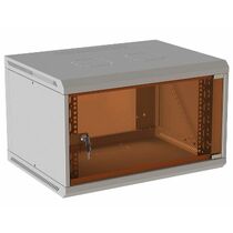 Шкаф настенный телекоммуникационный 19" 09U, Ш600*В500*Г450, передняя дверь - стекло, серый (05-1093)