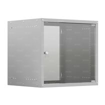Шкаф настенный телекоммуникационный 19" 09U, Ш550*В500*Г600, передняя дверь - металл, серый (NTSS-WL9U5560GS)