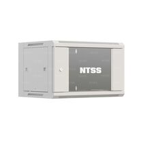 Шкаф настенный телекоммуникационный 19" 12U, Ш600*В630*Г450, передняя дверь - стекло, серый (NTSS-W12U6045GS-2)