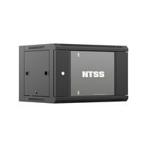 Шкаф настенный телекоммуникационный 19" 06U, Ш600*В370*Г600, передняя дверь - стекло, серый (NTSS-W6U6060GS-BL)