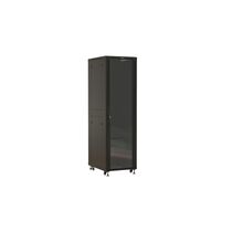Шкаф напольный телекоммуникационный 19" 42U, Ш600*В2055*Г1000, передняя дверь - стекло, черный Hyperline (TTBR-4261-AS-RAL9004)