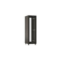 Шкаф напольный телекоммуникационный 19" 42U, Ш600*В2055*Г1200, передняя дверь - перфорация, черный Hyperline (TTBR-4262-DD-RAL9004)