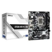 Материнская плата Asus LGA1700: ASRock B760M-HDV/ M.2 D4 [B760, 2*DDR4, 1*PCIEx16, 1*PCIEx4, 4*Sata3, 1*M.2, 3*USB3, HDMI, DP, D-Sub, Micro-ATX]