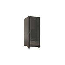 Шкаф напольный телекоммуникационный 19" 42U, Ш800*В2055*Г1000, передняя дверь - стекло, черный Hyperline (TTBR-4281-AS-RAL9004)