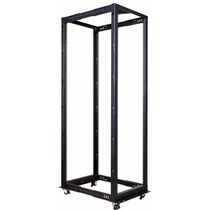 Стойка телекоммуникационная 19" 42U, двухрамная, Ш600xВ1970xГ560-1020мм, черная, Lanmaster (TWT-RACK2-42U-ADJ)