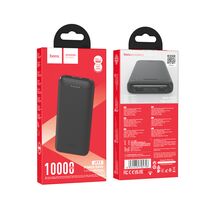 Внешний аккумулятор 10000mAh HOCO J111 Smart, USB x2, Type-C x1, индикатор заряда, пластик, черный