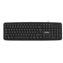 Клавиатура Sven KB-S230, проводная, классическая, USB, черный, кабель 2,0 м (SV-018399)