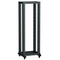 Стойка телекоммуникационная 19" 42U, двухрамная, Ш600xВ2027xГ600-1000мм, черная (LF05-42U61-2GM)