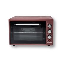 Мини печь Kraft KF-MO 3804 RKR (красный) (1500 Вт, объем - 38 л, управление: механическое)