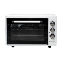 Мини-печь соло Kraft KF-MO 4500 W белый (1500 Вт, объем - 45 л, управление: механическое)