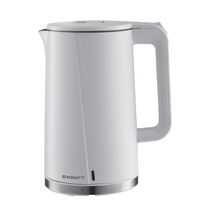 Чайник электрический Kraft KF-KPS1765W белый (2200 Вт, объем - 1.7 л, корпус: Пластик /   нержавеющая сталь)