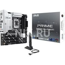 Материнская плата Asus LGA 1851:PRIME Z890M-PLUS WIFI [Intel Z890, 4хDDR5, 4хPCI Ex16, 6хSATA3,3хM.2, 2хUSB2, 6хUSB3, HDMI, DP, Micro-ATX]