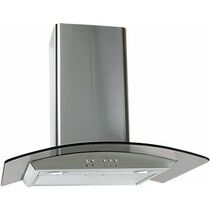 Вытяжка каминная Elikor Аметист 60Н-430-К3Д нержавеющая сталь/ тонированное стекло (430 м³/ ч, управление - кнопочное)