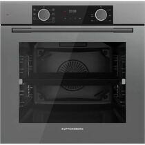 Электрический встраиваемый духовой шкаф Kuppersberg HF 608 GR серый/ черный ( объем - 80 л. t -255°)