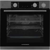 Электрический встраиваемый духовой шкаф Kuppersberg KSO 610 SG черный ( объем - 80 л. t -250°)