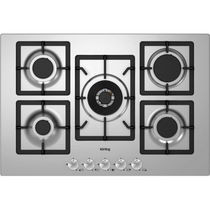Газовая варочная панель Korting HG 797 CTX серебристый (конфорок - 5 шт, панель - нержавеющая сталь)