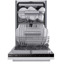 Посудомоечная машина встраиваемая Midea MID45S450i серебристый (вместимость - 10 комплектов, расход воды - 9 л)