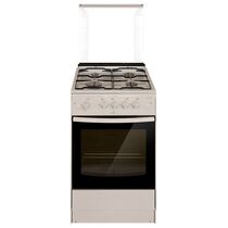 Плита комбинированная DARINA 1B GM 341 107 W белый/ черный (конфорок - 4, духовка механическая, решетки сталь)