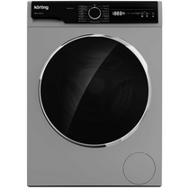 Стиральная машина Korting KWD 58L1496 S серебристый (загрузка - 9 кг, управление - сенсорное, количество программ - 16)