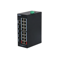 Управляемый PoE-коммутатор 20 портов Dahua DH-HS4420-16GT-190 (16х1Гбит/ с, 4хSFP, 16хPoE, PoE‑бюджет 190 Вт) 2 уровня