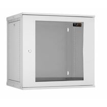 Шкаф настенный телекоммуникационный 19" 12U, Ш600*В569*Г600, передняя дверь - стекло, серый, TLK (TWI-126060-R-G-GY)
