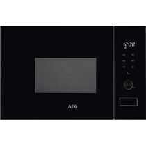 Микроволновая печь встраиваемая AEG MSB2057D-B черный (20 л, мощность - 800 Вт, электронное)