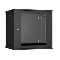 Шкаф настенный телекоммуникационный 19" 12U, Ш600*В636*Г450, передняя дверь - стекло, черный, TLK (TWC-126045-R-G-BK)