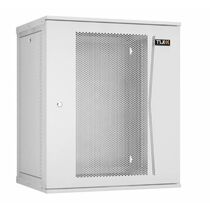 Шкаф настенный телекоммуникационный 19" 15U, Ш600*В703*Г600, передняя дверь - перфорация, серый, TLK (TWI-156060-R-P-GY)