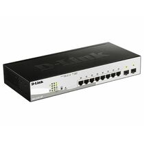 Управляемый PoE-коммутатор 10 портов D-Link DGS-1210-10P/ FL2A (8х1Гбит/ с, 2хSFP, 8хPoE, PoE‑бюджет 65 Вт) 2 уровня